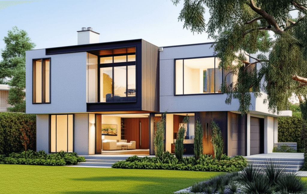 Executive residence with modern architecture